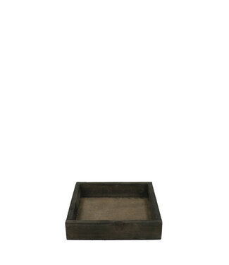 4A Wooden Tray | Colour: Dark Brown | Length 14 centimetres | Width 14 centimetres | Height 3 centimetres | Per 10 trays