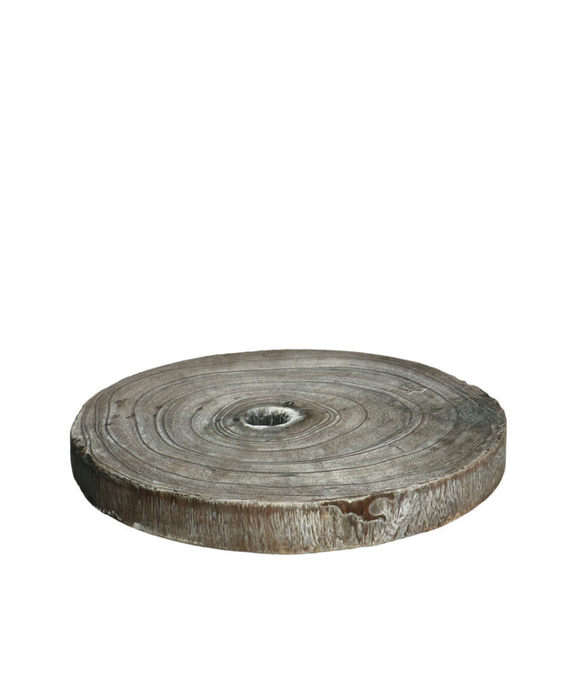 Dried Wood Disc Apollonia Dried Decoration | Colour: Brown | Diameter 30 centimetres | Per wood disc