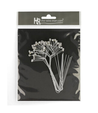 4A Diamond Twig Decoration | Colour: Silver | Length 10 centimetres | Per 12 twigs