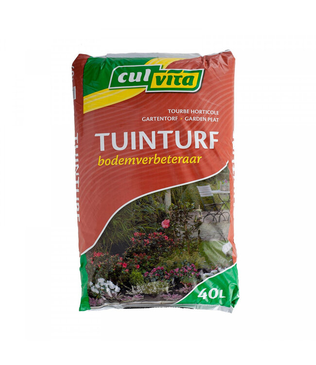 Entretien du sol Tourbe de jardin | Couleur : Marron | Contenu 40 litres | Par sac