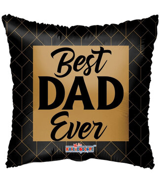 4A Party! Balloon “Best Dad Ever” | Colour: Black | Diameter 45 centimetres | Per 10 balloons