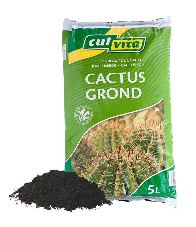 Entretien du sol Terreau pour cactus | Couleur : Marron | Contenu 5 litres | Par sac