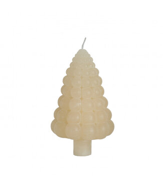 4A Weihnachtskerze Weihnachtsbaum Kugelförmig | Farbe: Cremefarben | Durchmesser 7 Zentimeter | Höhe 12 Zentimeter | Pro 6 Kerzen