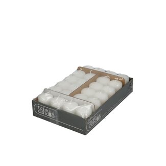 4A Kaars Stomp “Safe Candle” | Kleur: Naturelle Wit | Diameter 4 centimeter | Hoogte 6 centimeter | Per 24 kaarsen