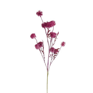 4A Pissenlit Fleur Artificielle | Couleur : Violet | Pissenlit fleurs artificielles | Longueur ± 85 centimètres | Par 10 fleurs artificielles