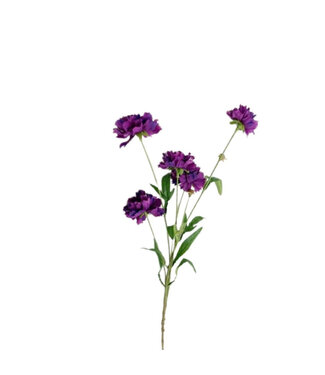 4A Kornblume Kunstblume | Farbe: Lila | Centaurea Kunstblumen | Länge ± 65 Zentimeter | Pro 10 Kunstblumen