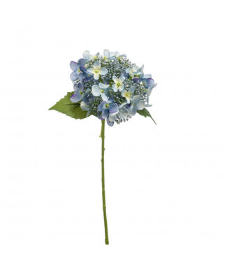 4A Hortensien Kunstblume | Farbe: Blau | Länge ± 50 Zentimeter | Pro 4 Kunstblumen