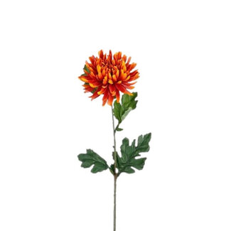 4A Chrysant Kunstblume | Farbe: Rot | Länge ± 60 Zentimeter | Pro 24 Kunstblumen