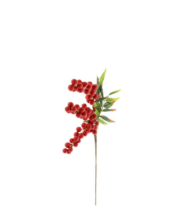 Branche de Sucre Artificielle | Couleur : Rouge Foncé | Longueur ± 80 centimètres | Par 6 branches