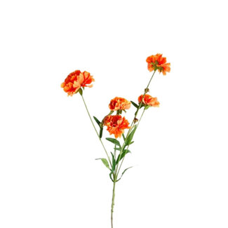 4A Korenbloem Kunstbloem | Kleur: Oranje | Centaurea kunstbloemen | Lengte ± 65 centimeter | Per 10 kunstbloemen