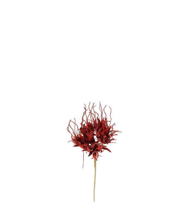 Pracht Nelke Kunstblume | Farbe: Rot | Dianthus Kunstblumen | Länge ± 55 Zentimeter | Pro 10 Kunstblumen