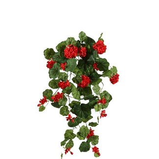 4A Geranium Artificial Plant | Colour: Pink | Pelargonium artificial plant | Length ± 80 centimetres | Per artificial plant