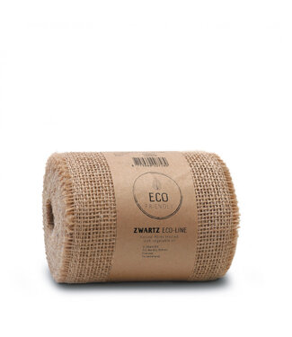 4A Zacht Jute Lint | Kleur: Lichtbruin | Breedte 150 millimeter | Lengte 10 meter | Per rol