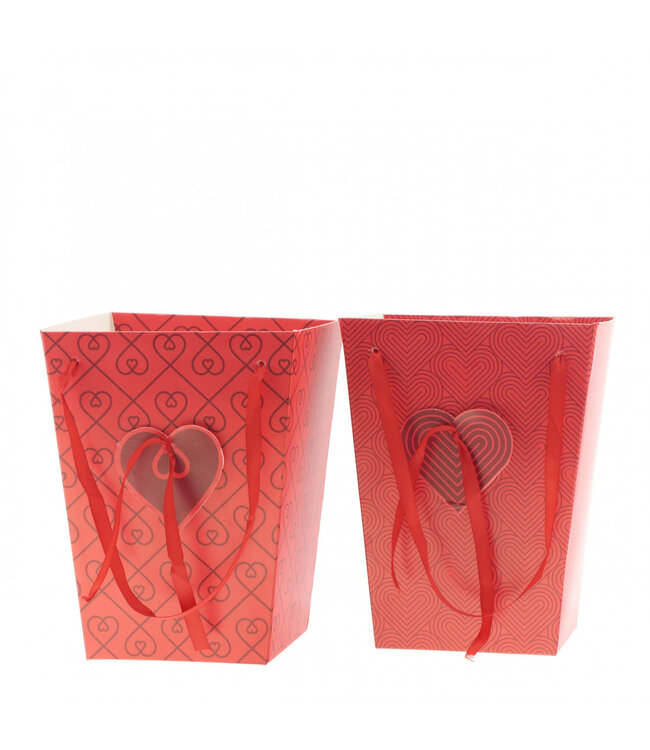 Sac "Stella" | Couleur : Rouge | Longueur 15 centimètres | Largeur 11 centimètres | Hauteur 20 centimètres | Par 10 sacs