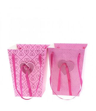 4A Bag "Stella" | Colour: Pink | Length 15 centimetres | Width 11 centimetres | Height 20 centimetres | Per 10 bags