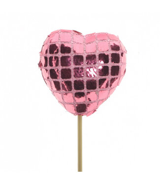 4A Heart Vanessa Bijsteker | Colour: Pink | Length ±50 centimetres | Diameter 6.5 centimetres | Per 25 bijstekers
