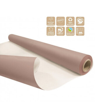 4A Papier résistant à l'eau écologique en rouleau | Couleur : Vieux rose | Largeur 80 centimètres | Longueur 25 mètres | Par rouleau