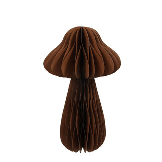 4A Décoration Champignon en Papier | Couleur : Marron | Diamètre 18 centimètres | Longueur 30 centimètres | Par champignon