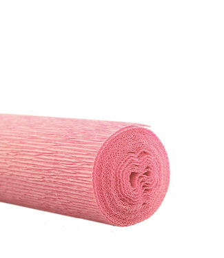 4A Crepepapier op rol | Kleur: Lichtroze | Breedte 50 centimeter | Lengte 2.5 meter | Per 5 rollen