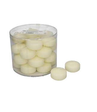 4A Floating candle | Colour: Ivory | Diameter 5 centimetres | Height 3 centimetres | Per 28 candles