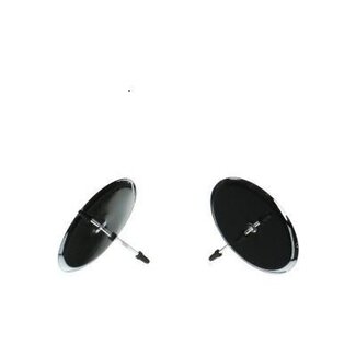 4A Kaarshouder | Kleur: Zilverkleurig | Diameter 8 centimeter | Per 4 kaarshouders