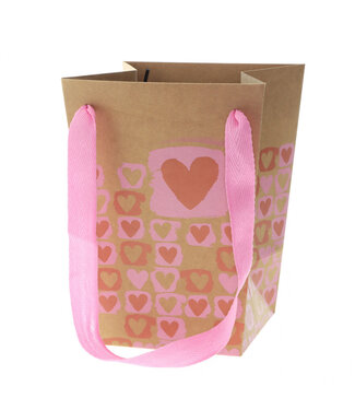 4A Sac "Art of Love" | Couleur : Rose | Longueur 15 centimètres | Largeur 11 centimètres | Hauteur 20 centimètres | Par 10 sacs