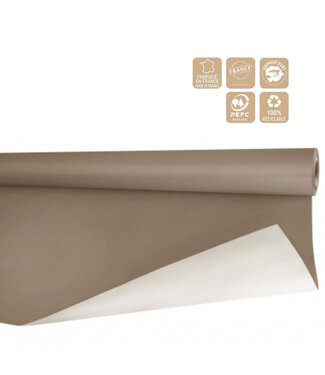 4A Papier de soie en rouleau | Couleur : Taupe | Largeur 80 centimètres | Longueur 40 mètres | 80 grammes/m2 | Par rouleau