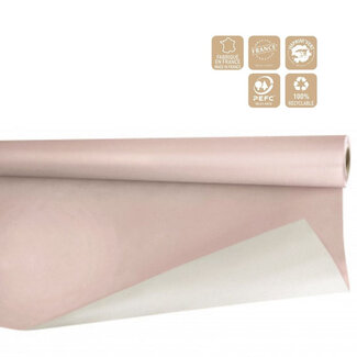 4A Papier de soie en rouleau | Couleur : Vieux rose | Largeur 80 centimètres | Longueur 40 mètres | 80 grammes/m2 | Par rouleau