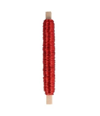 4A Metal wire | Colour: Red | Diameter 0.5 millimetres | Weight 100 grams | Per roll