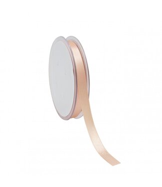 4A Satiniertes Band | Farbe: Lachsfarben | Breite 10 Millimeter | Länge 25 Meter | Pro Rolle
