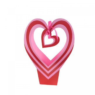 4A Bag "Your Love" | Colour: Red Pink | Length 26 centimetres | Width 12 centimetres | Height 35 centimetres | Per 10 bags