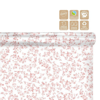 4A Folie op Rol “Birds” | Kleur: Roze | Breedte 80 centimeter | Lengte 100 meter | Per rol