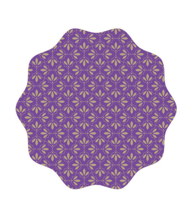 Folie Vel „Isabella“ | Farbe: Lila | Durchmesser 73 Zentimeter | Pro 100 Blätter