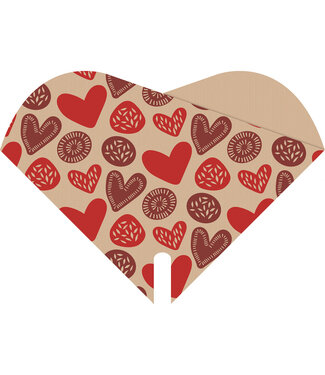 4A Hoes "Doublé Cult" | Kleur: Rood | Lengte 35 centimeter | Breedte 35 centimeter | Per 50 hoezen