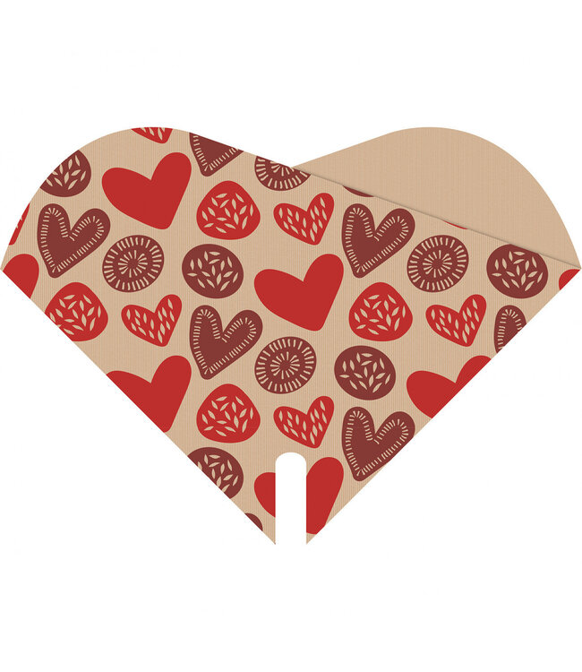 Hülle "Doublé Cult" | Farbe: Rot | Länge 35 Zentimeter | Breite 35 Zentimeter | Pro 50 Hüllen