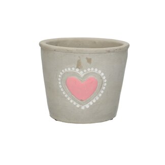 4A Ceramic Pot | Colour: Pink | Diameter 13 centimetres | Height 11 centimetres | Per 6 pots