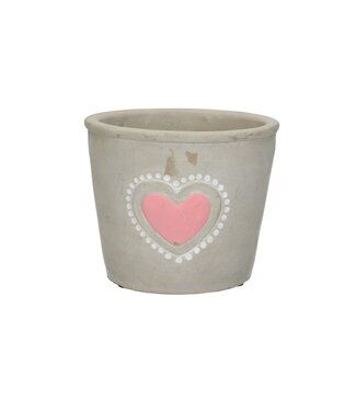 4A Pot en céramique | Couleur : Rose | Diamètre 13 centimètres | Hauteur 11 centimètres | Par 6 pots