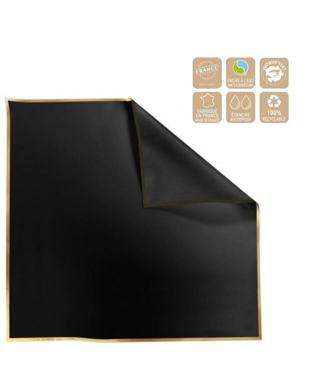 Folie Vel “Cachotier” | Couleur : Noir | Largeur 70 centimètres | Longueur 70 centimètres | Par 100 feuilles