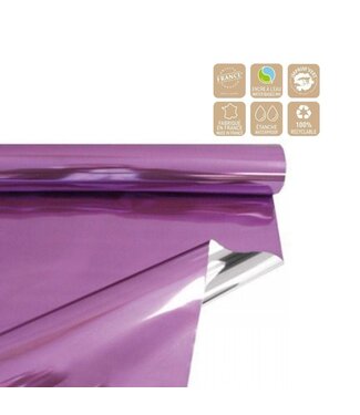 4A Folie op Rol "Metallic” | Kleur: Lilakleurig | Breedte 70 centimeter | Lengte 50 meter | Per rol