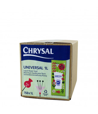 4A Bâtonnets d'Alimentation Universels Chrysal | Couleur : Transparent | Contenu 1 litre | Par 150 pièces