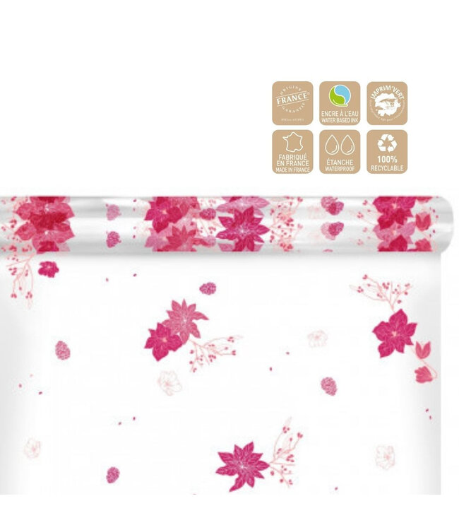 Film en rouleau “Autumn” | Couleur : Fuchsia | Largeur 80 centimètres | Longueur 120 mètres | Par rouleau