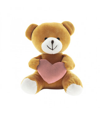 4A Ours "Valentinus" | Couleur : Rose | Longueur 18 centimètres | Largeur 14 centimètres | Par 10 ours