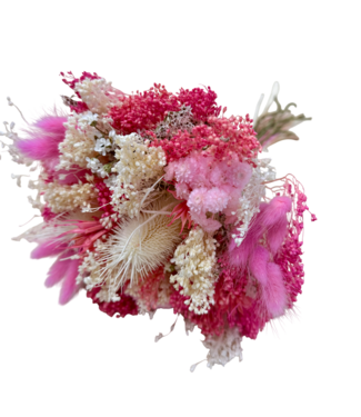 Dolce Vita Trockenblumenstrauß Wow Pink | Länge ± 35 Zentimeter | Mit rosa Trockenblumen