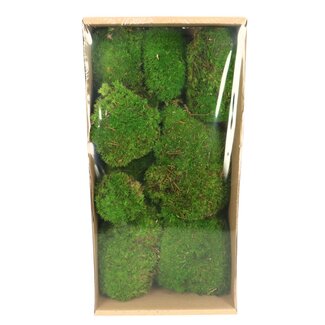 4A Preserved Moss | Colour: Green | Size 7 - 15 centimetres | Contents 10 pieces | Per box