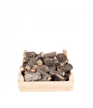 4A Wooden Dry Decoration Oak Wood | Colour: Brown | Length 8 - 10 centimetres | Per 40 pieces