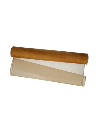 4A Organza Fabric | Colour: Gold | Width 40 centimetres | Length 9 metres | Per roll