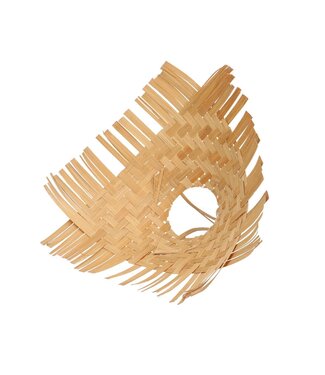 4A Bamboo Woven Bouquet Holder | Colour: Light Brown | Diameter 25 centimetres | Per 6 bouquet holders