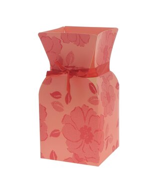 4A Blumenhalter Blumenvase „Vanity“ | Farbe: Rot | Durchmesser 13 Zentimeter | Höhe 26 Zentimeter | Pro 10 Blumenhalter