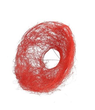 4A Boekethouder Sisal | Kleur: Rood | Diameter 30 centimeter | Per 10 boekethouders