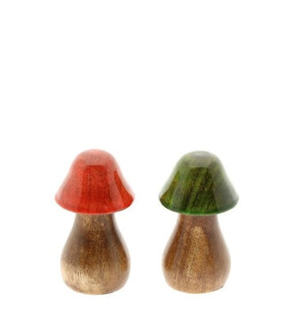 4A Mushroom Decoration | Colour: Mixed Colours | Diameter 5.5 centimetres | Height 9 centimetres | Per 12 mushrooms